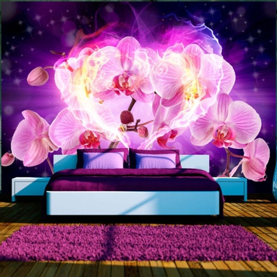 Fotomurale Orchidee in fiamme cm 250x175 Artgeist