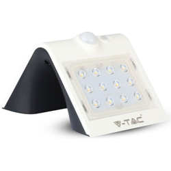 V-TAC VT-767-2 lampada LED 1,5W pannello solare esterno IP65 + sensore PIR colore bianco - SKU 8276 en oferta