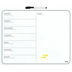 DESQ Lavagna Magnetica con Calendario Settimanale 40x50 cm Bianca precio