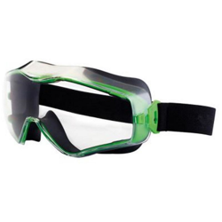 Occhiali 6x3 frame gun metallico/verde EN166 Lenti panoramiche trasparenti trasparenti indirette - Univet en oferta