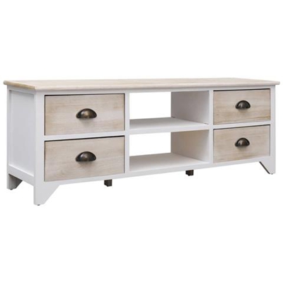 Mobile Porta Tv 115x30x40 Cm In Legno Naturale