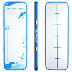 Costway - Tappetino Gonfiabile per Ginnastica con Pompa, Resistente Tappetino Gonfiabile per Esercizi, 300 x 100 x 10 cm, 3 Modelli di Disegno a precio