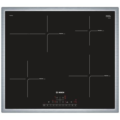 Serie 6 PIF645FB1E, Incasso, Induzione, Vetro-ceramica, Nero, Acciaio inossidabile, Sensore, Frontale