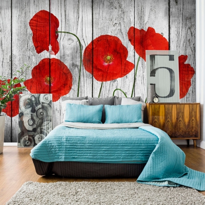 Fotomurale Tale of Red Poppies cm 300x210 Artgeist