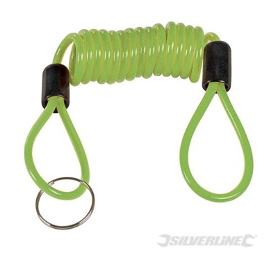 Bloccadisco moto con filo a molla 1100 x 4 mm - Silverline