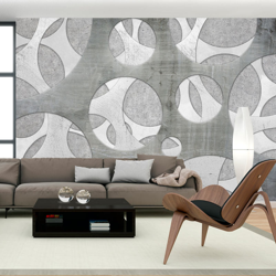 Fotomurale Woven of grays cm 300x210 Artgeist características