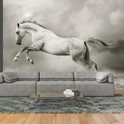 Fotomurale Stallone selvaggio cm 200x1 cm 200x154 Artgeist en oferta
