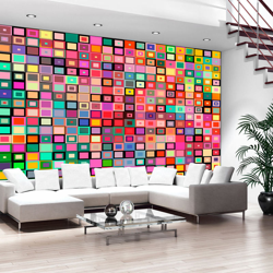 Fotomurale Colourful Boxes cm 300x210 Artgeist en oferta