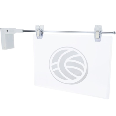 PrimeMatik - Supporto magnetico per un poster o di un annuncio con rotazione