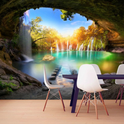 Fotomurale Turquoise Lake cm 250x175 Artgeist en oferta