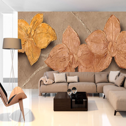 Fotomurale Painted Orchids cm 300x210 Artgeist en oferta