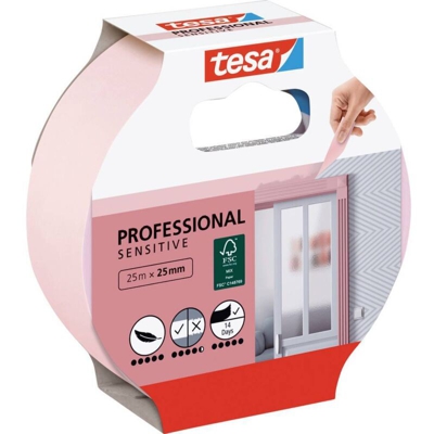 tesa®, nastro di precisione da pittore (sensitive) (L x P) 25 m x 38 mm Rosa 56261 contenuto: 1 rotolo