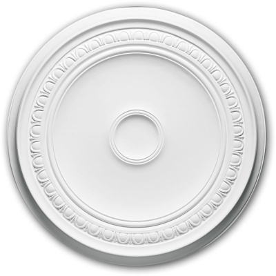 Rosone soffitto parete 156031 Profhome elemento decorativo elemento soffitto design classico senza tempo bianco Ø 61,5 cm - PROFHOME DECOR