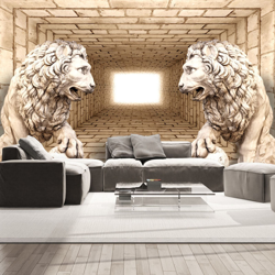 Fotomurale Mystery of lions cm 300x210 Artgeist en oferta