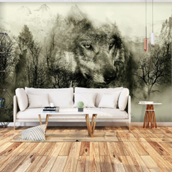 Fotomurale Mountain Predator Beige cm 250x175 Artgeist precio