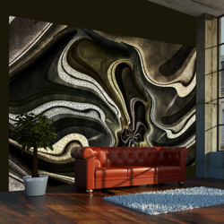 Fotomurale Green and brown textured frac cm 250x193 Artgeist en oferta