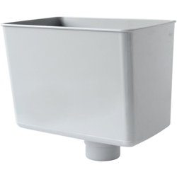 First Plast RCR080N Raccoglitore Pluviale Rettangolare, Grigio, 80 mm características