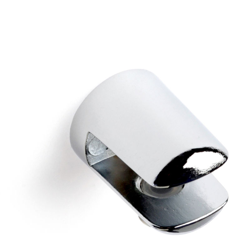 Reggimensola fisso per vetro, serie GLASS S, in Zama, Cromato Lucido. Marchio REI en oferta