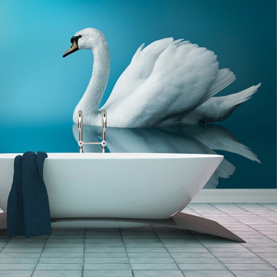 Fotomurale cigno riflesso cm 200x154 cm 200x154 Artgeist