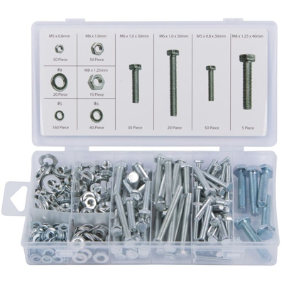 Assortimento dadi e rondelle Blue spot 40516 – argento (460-piece) - BLUE SPOT TOOLS