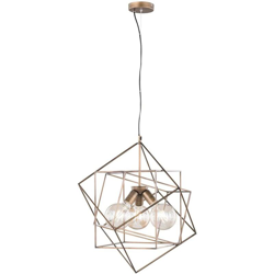 Lampada a Sospensione Girona 3 Lampadine Oro - Wofi precio