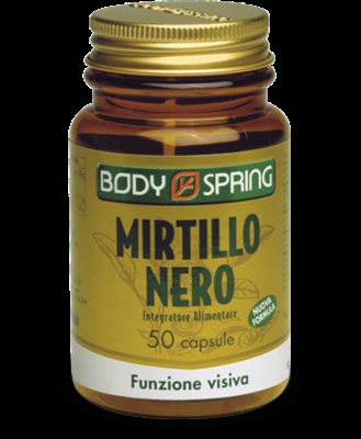 Body Spring Mirtillo Nero Integratore Alimentare 50 Capsule