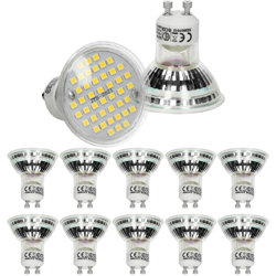 Ecd Germany - 10x Lampadina spot LED GU10 44SMD 3W faretto da incasso lampadine bianco freddo en oferta