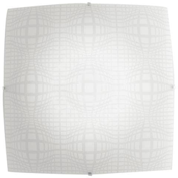 Plafoniera Vetro Quadrata Disegno Astratto Lampada Moderna Led 46 Watt Luce Naturale Ambiente I-project / pl50 en oferta