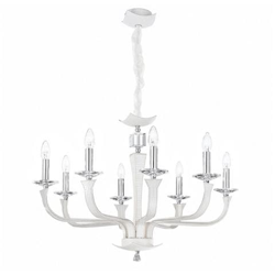 I-DESDEMONA / 8 - Lampadario sospeso bianco moderno 40 watt E14 precio