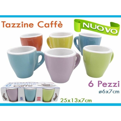 Tazzine Caffe' Conf. 6 Pz. S/Piatt. - BIGHOUSE IT