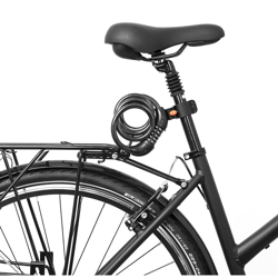 Gregster Catena a Spirale a Combinazione Numerica| Lucchetto con Combinazione Numerica per Bicicletta, 100 cm di Lunghezza, 12 mm di Diametro, características