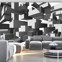 Fotomurale Grey notes cm 300x210 Artgeist características