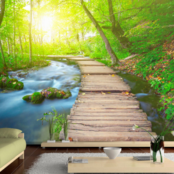 Fotomurale Green forest cm 250x175 Artgeist características