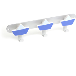 REI - Appendiabiti da parete, infantile, Alluminio, Barche, 6 ganci. Marchio en oferta