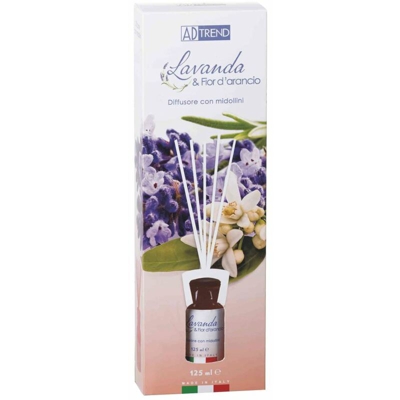 Diffusore Fragranze Con Bastonc. Ml.125 Lavanda E Fior Aranc - BIGHOUSE IT