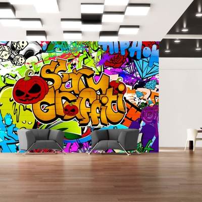 Fotomurale Scary graffiti cm 300x210 Artgeist