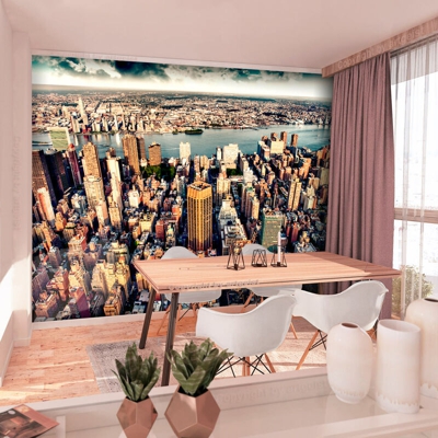 Fotomurale Birds Eye View of New York cm 250x175 Artgeist