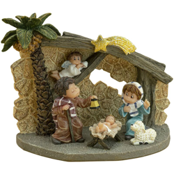 Nadal Portal con palma, acrilico, bianco, 15 x 8 x 11 cm características