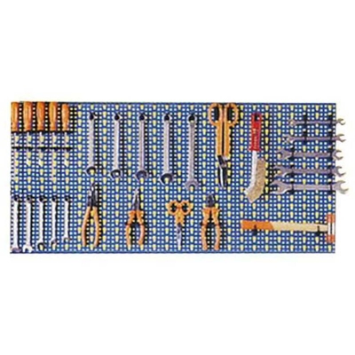 Sipa Pannello Forato Acciaio 98X48 Blu Kit