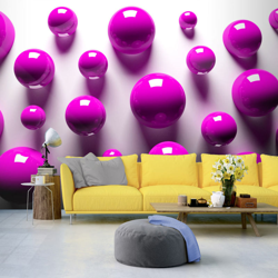 Fotomurale Purple Balls cm 250x175 Artgeist precio