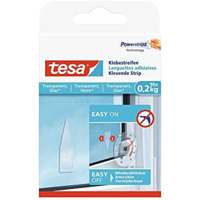 Strisce adesive ® Trasparente Contenuto: 16 pz. - Tesa