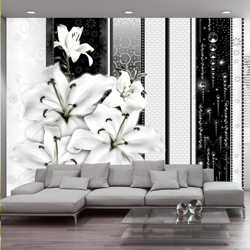 Fotomurale Gigli piangenti in bianco cm 250x175 Artgeist precio