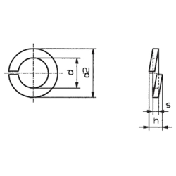 TOOLCRAFT B2 D127-A2K 194685 Rondelle spaccate Diam int: 2.1 mm M2 DIN 127 Acciaio inox A2 100 pz. en oferta