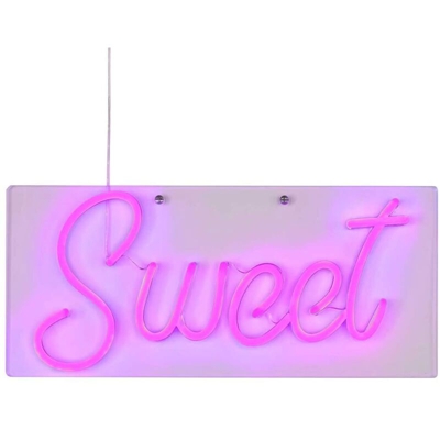 Wofi Lampada da Parete al Neon Sweet Viola