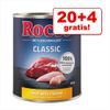 20 + 4 gratis! 24 x 800 g Rocco - Senior Pollame con Fiocchi d'avena