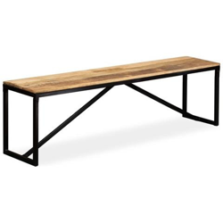 Panca In Legno Massello Di Mango 160x35x45 Cm precio