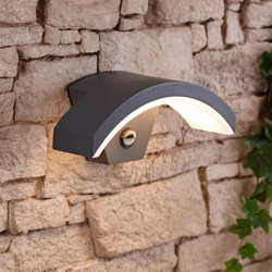 Curve Halo Lampada Moderna da Parete per Esterni a LED da 7,5 W IP54 Sensore PIR - BIARD precio