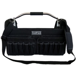 Toolpack Borsa per Attrezzi Portatile Brisk Nera 49x30x37 cm 360.114 en oferta