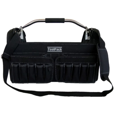Toolpack Borsa per Attrezzi Portatile Brisk Nera 49x30x37 cm 360.114