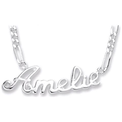 collana 'prénom découpé' - 40 o 50 cm (rodio) - [ m1613] características